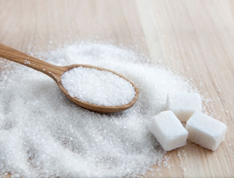 refined white sugar