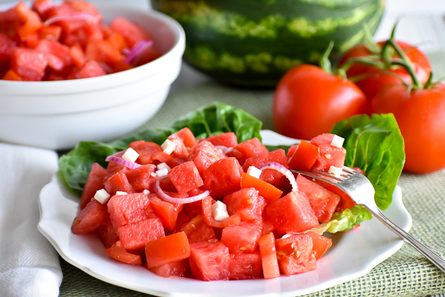 tomato and watermelon